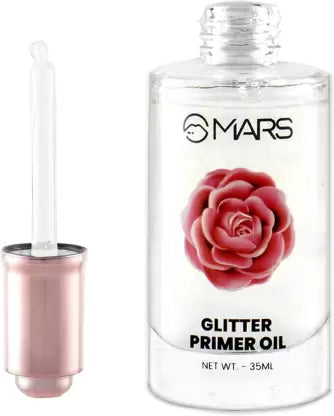 MARS Glitter Rose Oil Makeup Base Face Primer - 35ml