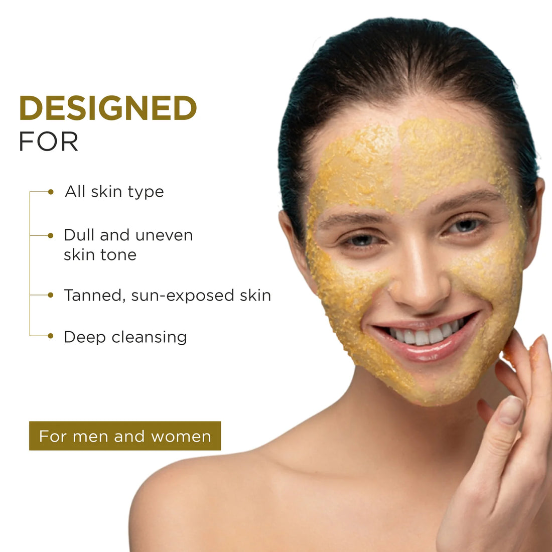 Oshea Herbals Ubtan Glowing & Tan Removing Face Scrub 100g