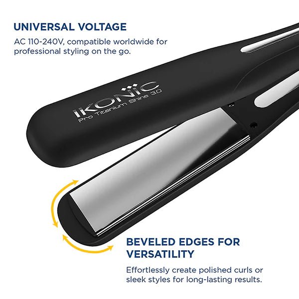 Ikonic Professional Pro Titanium Shine 3.0 Hair Straightener