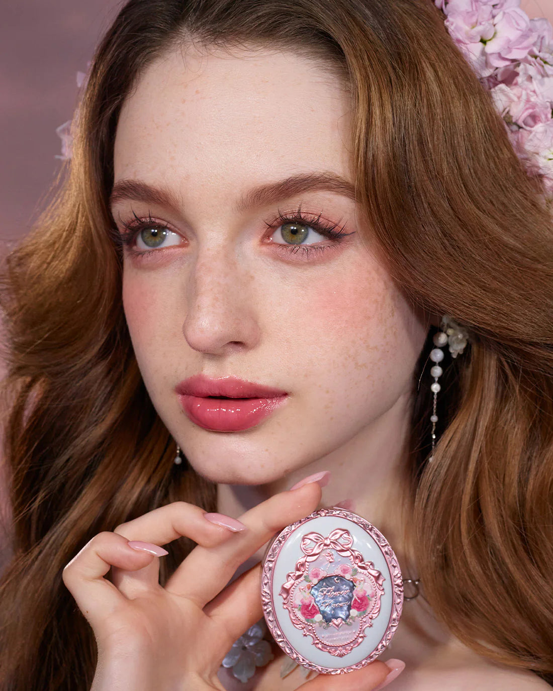 Flower Knows Midsummer Fairytales Velvet Embossed Blush