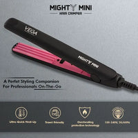 Vega Professional Mighty Mini Hair Crimper Black-Pink