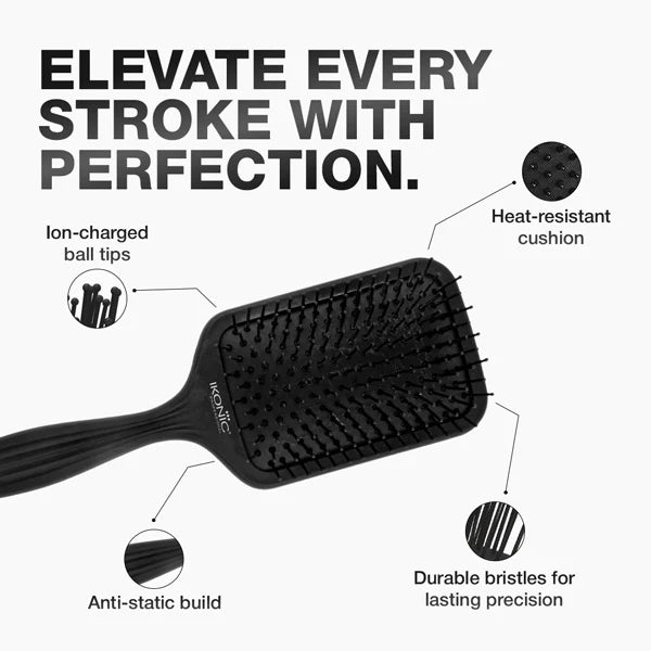 Ikonic Professional  Ebony Pro Paddle Hair Brush