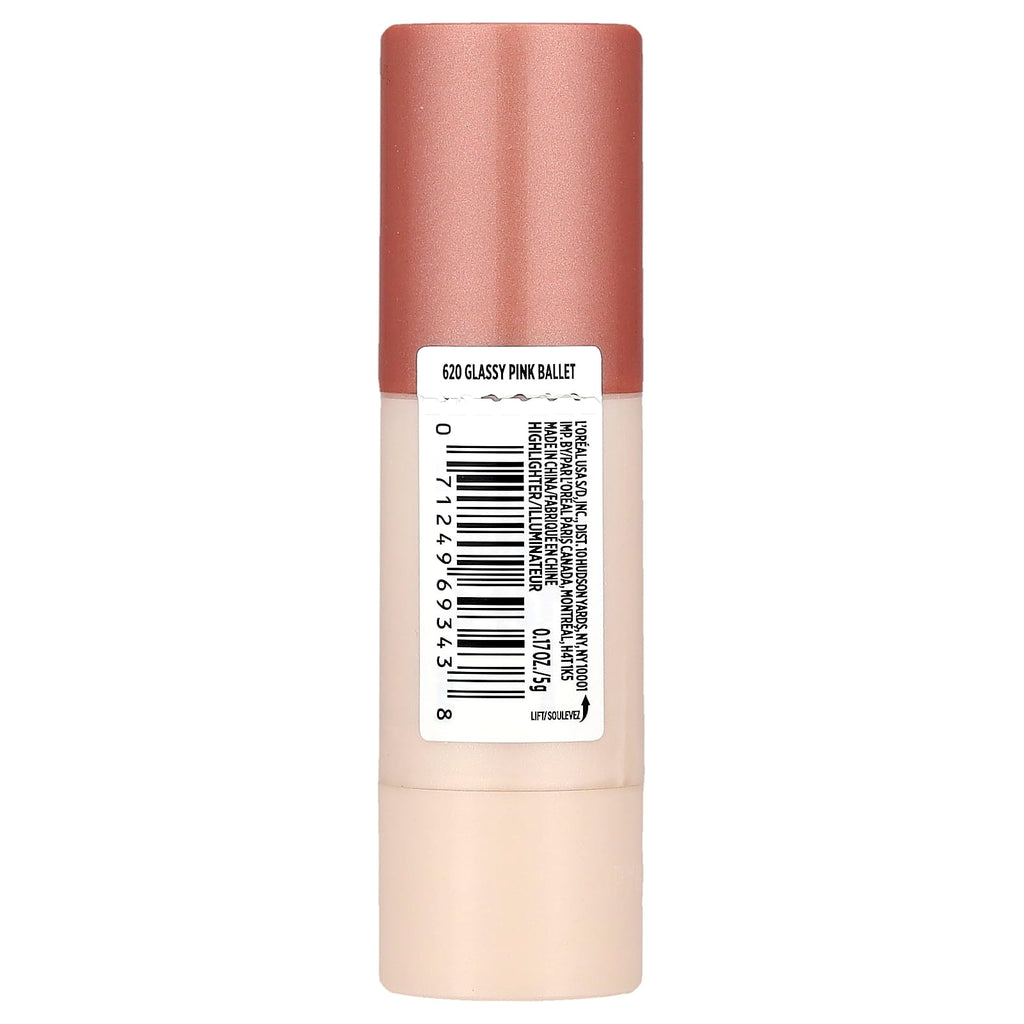 L'Oréal, Lumi, Le Glass Highlighter Stick, 610 Glassy Pearl Eclat, 0.17 oz (5 g)