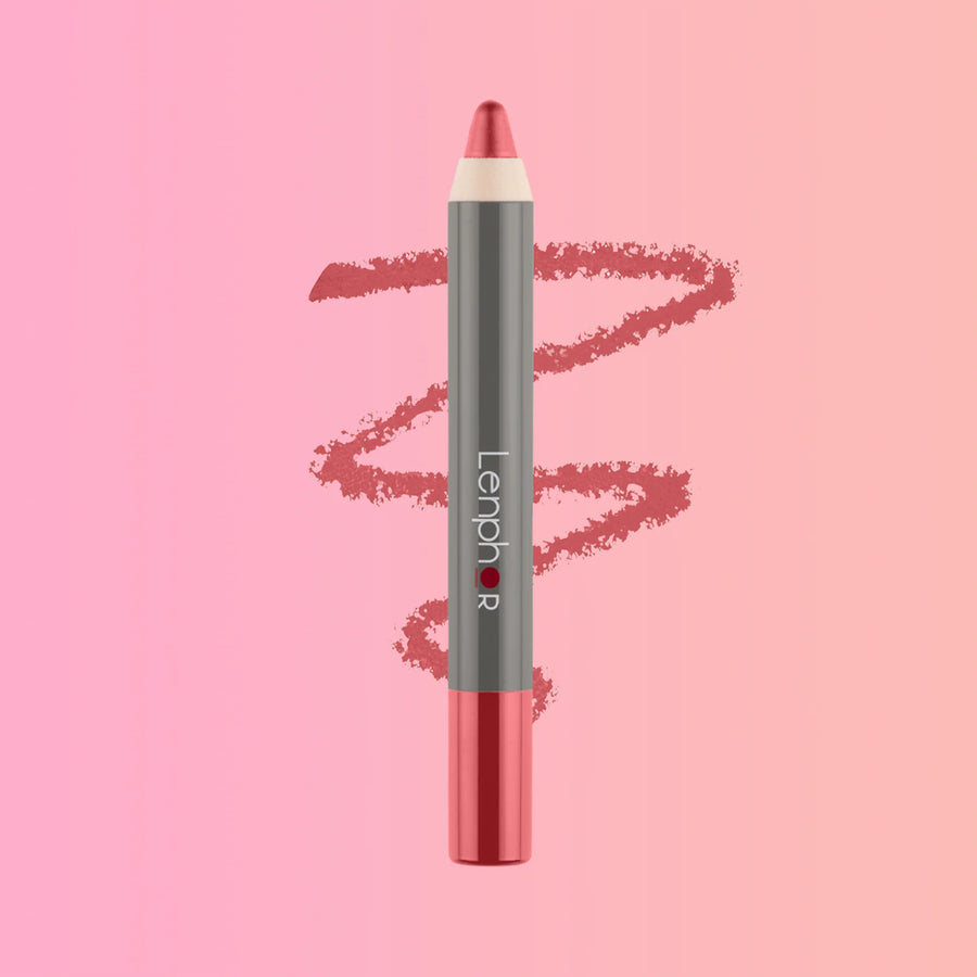 Lenphor Matte Crayon Lipstick Cruelty Free Salmon Peach