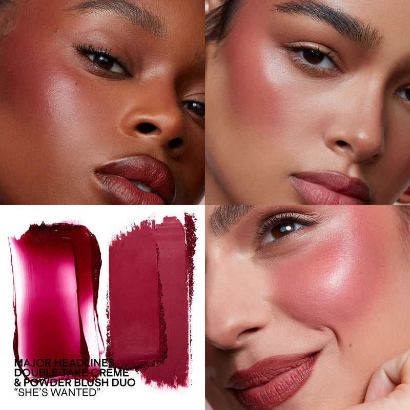 Patrick Ta For Face Double-Take Creme & Powder Blush Duo Creme Double Tenue & Poudre Blush