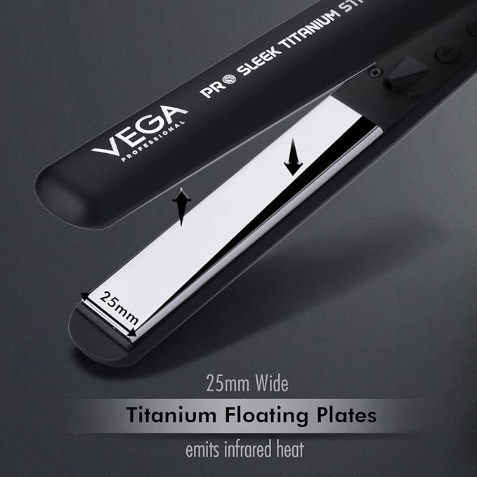 Vega Professional Pro Sleek Titanium Straight Hair Straightener