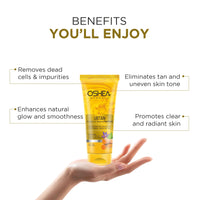 Oshea Herbals Ubtan Glowing & Tan Removing Face Scrub 100g