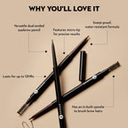 SUGAR Cosmetics Arch Arrival Micro Brow Pencil | 0.09 gm (01 Jerry Brown)