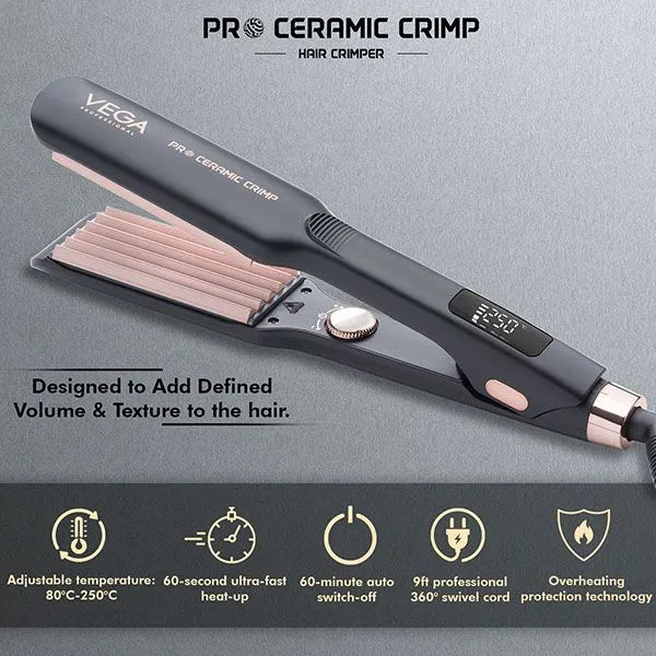 Vega Professional Pro Ceramic Crimp Hair Crimper