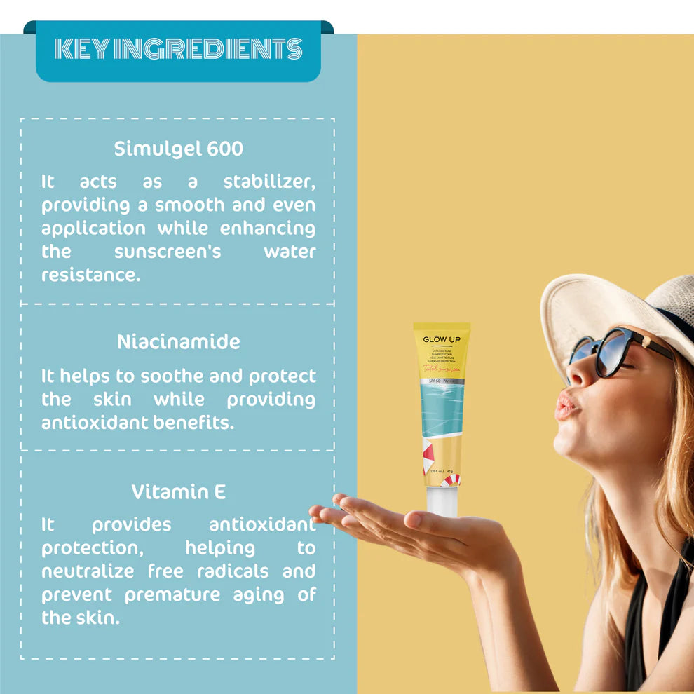 Glow Up TINTED SUNSCREEN WITH SPF 50 & PA+++ 40g