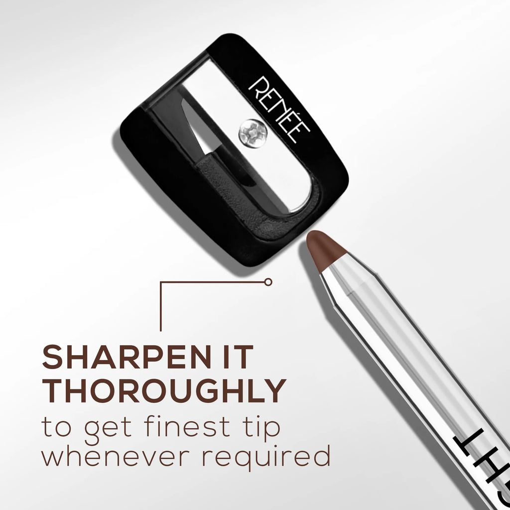 RENEE Midnight Kohl Pencil One-Swipe-Application with rich color Payoff - Smudgeproof and waterproof - Enriched with Vitamin E, Olive Oil and Castor Oil - 1.5 Gm
