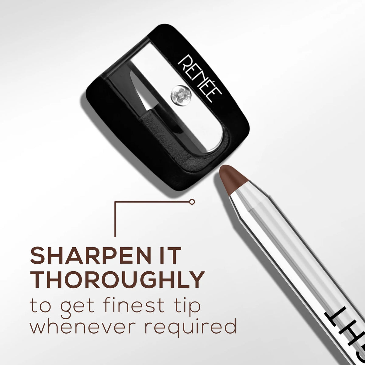 RENEE Midnight Kohl Pencil One-Swipe-Application with rich color Payoff - Smudgeproof and waterproof - Enriched with Vitamin E, Olive Oil and Castor Oil - 1.5 Gm