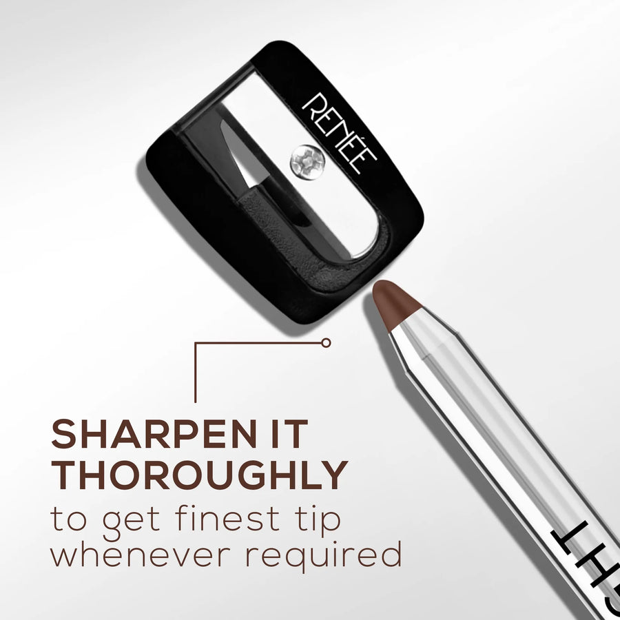 RENEE Midnight Kohl Pencil One-Swipe-Application with rich color Payoff - Smudgeproof and waterproof - Enriched with Vitamin E, Olive Oil and Castor Oil - 1.5 Gm