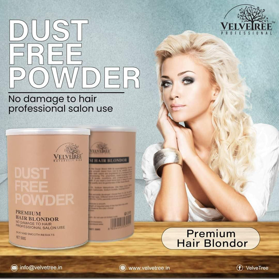 Velvetree Dust Free Powder Premium Hair Blondor 500g