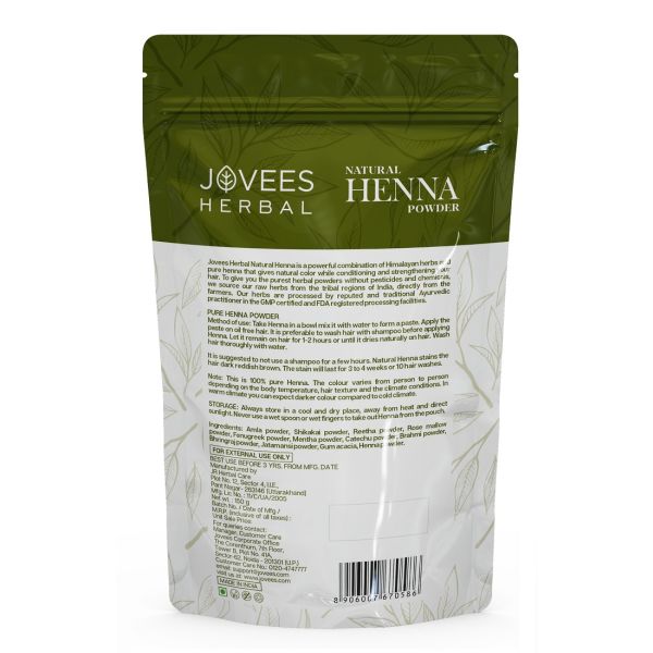 Jovees Mehandi/Henna Powder |Controls Hair Fall & Repairs Damaged Hair