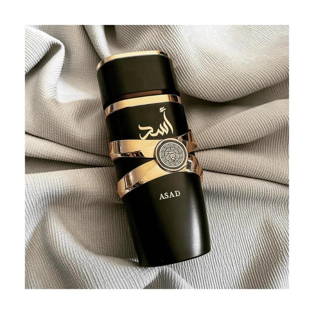 Lattafa Asad Perfume For Men, Long Lasting Luxury Arabian Fragrance, Vanilla, Amber & Sandalwood Liquid Eau De Parfum, 100ml