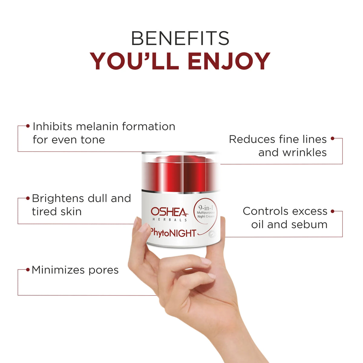 Oshea Herbals Phytonight 9-in 1 Multipurpose Night Cream 50g
