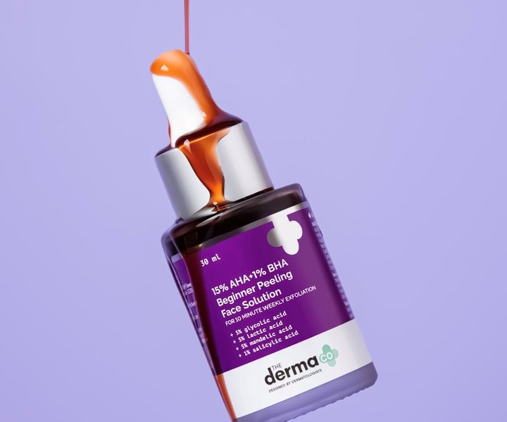 The Derma co 15% AHA+1% BHA Beginner Face Peeling Solution - 30ml