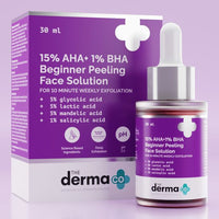The Derma co 15% AHA+1% BHA Beginner Face Peeling Solution - 30ml