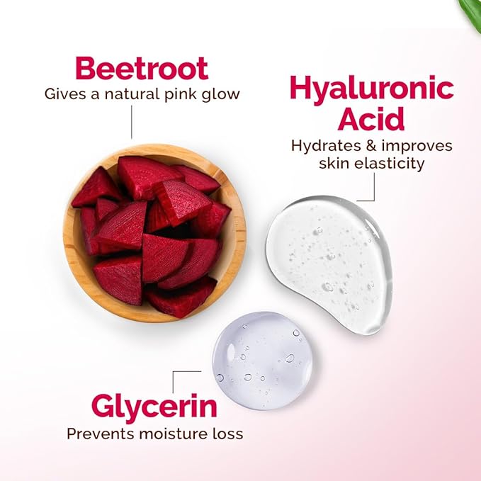 Mamaearth Beetroot Hydraful Light Moisturizing Cream with Beetroot & Hyaluronic Acid | For Hydrated Pink Glow | For Face, Hand & Body | 24H Moisturization | Quick Absorbing | Non-Greasy | Soft Moisturizer | 200g