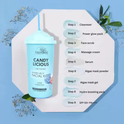 Velvetree Hydro Jelly Facial Kit Candy Licious with candies Super Hydration