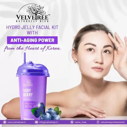 Velvetree Hydro Jelly Facial Kit Very Berry with Berries Anti Aging