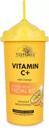 Velvetree Hydro Jelly Facial Kit Vitamion C+ with orange Advance Brightening