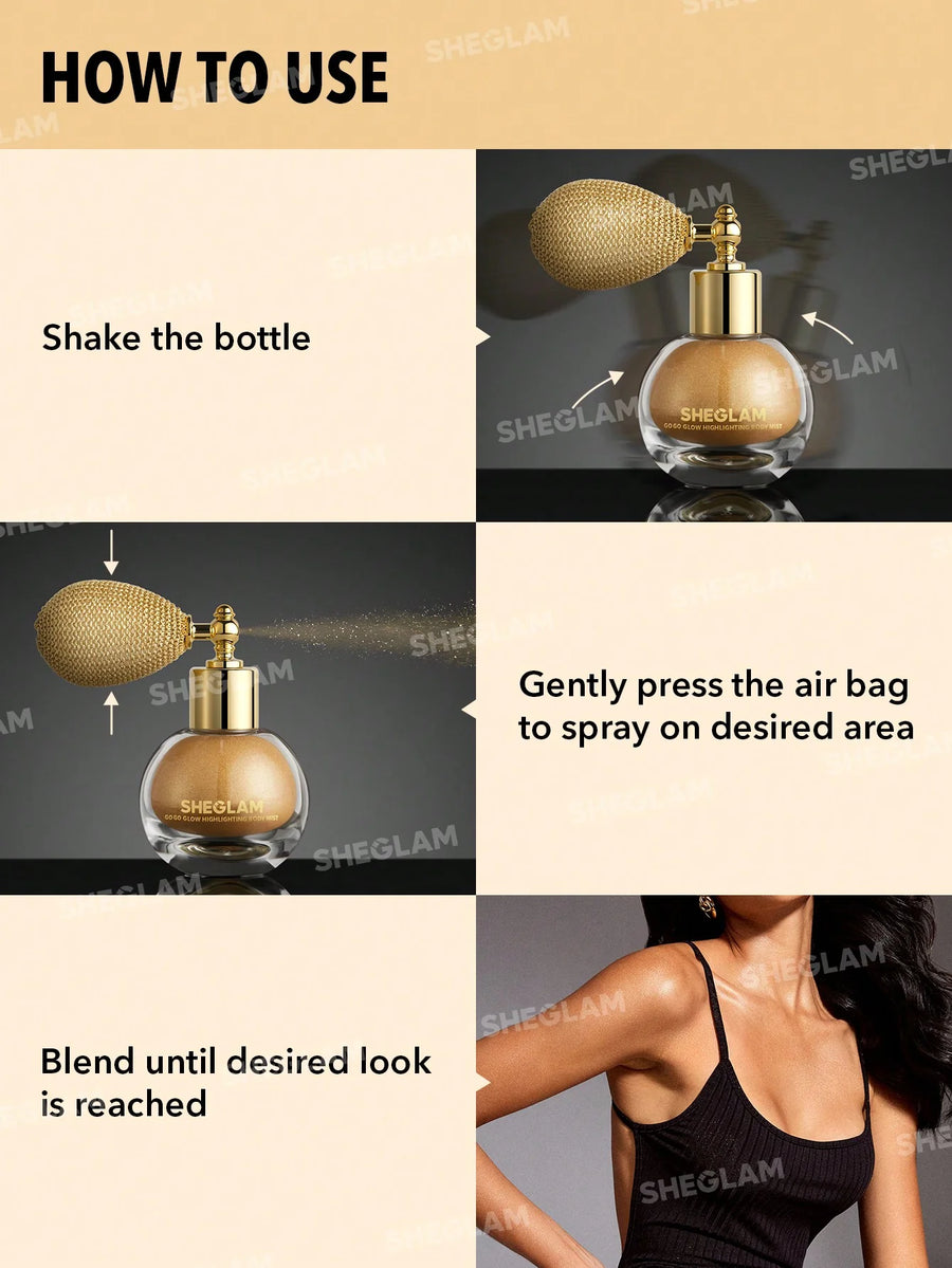 SHEGLAM GO GO GLOW HIGHLIGHTING BODY MIST