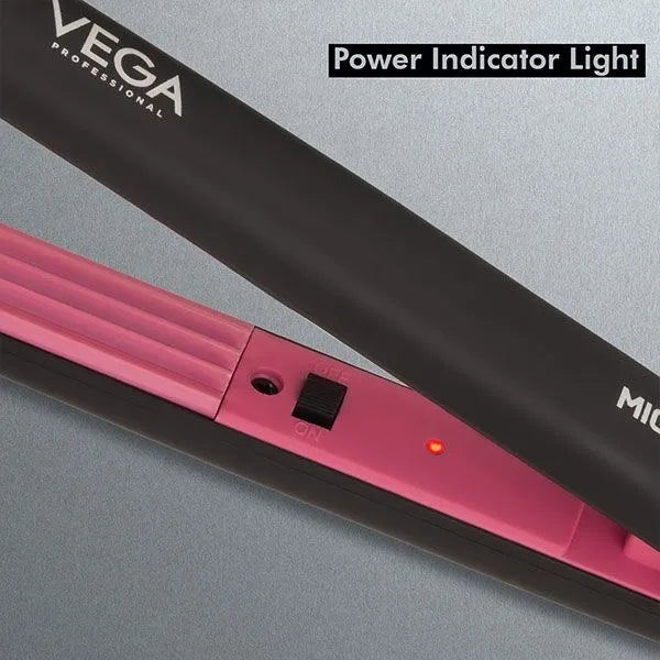 Vega Professional Mighty Mini Hair Crimper Black-Pink