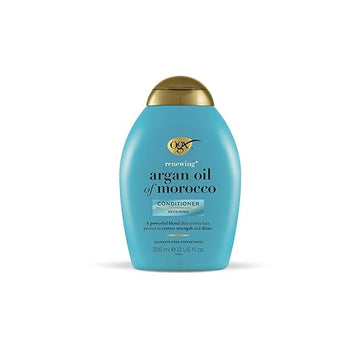 OGX Renewing + Argan Oil of Morocco Hydrating Hair Conditioner, Cold-Pressed Argan Oil to Help Moisturize, Soften & Strengthen Hair, Paraben-Free with Sulfate-Free Surfactants, 385ml