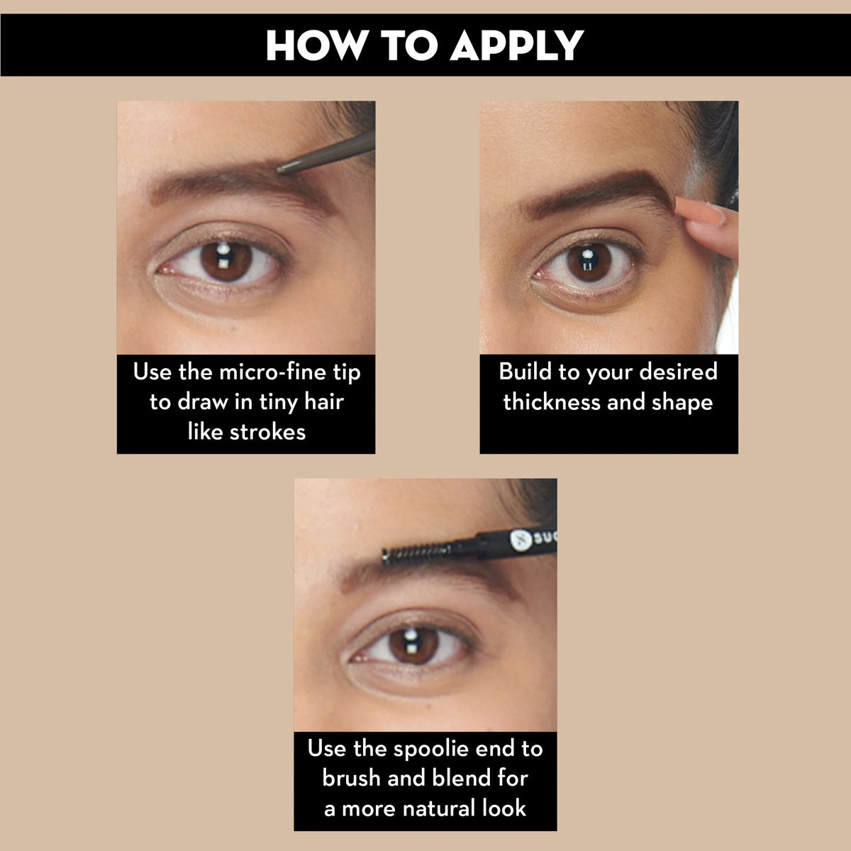 SUGAR Cosmetics Arch Arrival Micro Brow Pencil | 0.09 gm (01 Jerry Brown)