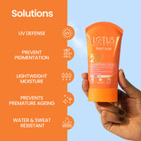 Lotus Herbal Safe Sun Sun Block Cream Breezy Berry Spf 20 Uvb All Skin Type 100g