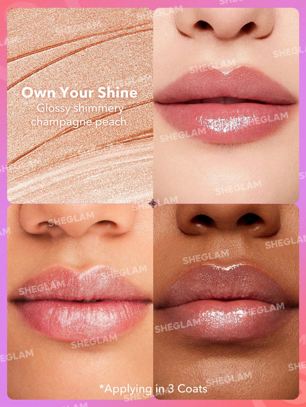 SHEGLAM MIRROR KISS HIGH-SHINE LIPSTICK-OWN YOUR SHINE
