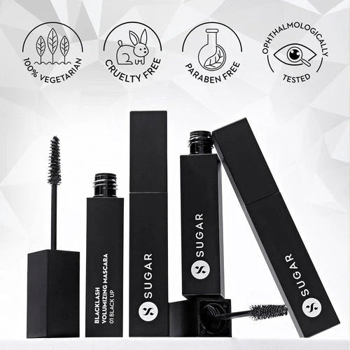 Sugar Cosmetics Blacklash Volumizing Mascara - 01 Black Up