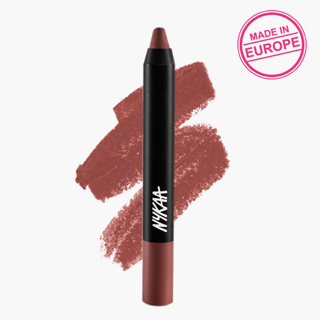 NYKAA Matte-ilicious Lip Crayon Lipstick Next Level Nude 04