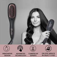 Vega Professional Pro Cera Shine Hair Straightening Brush