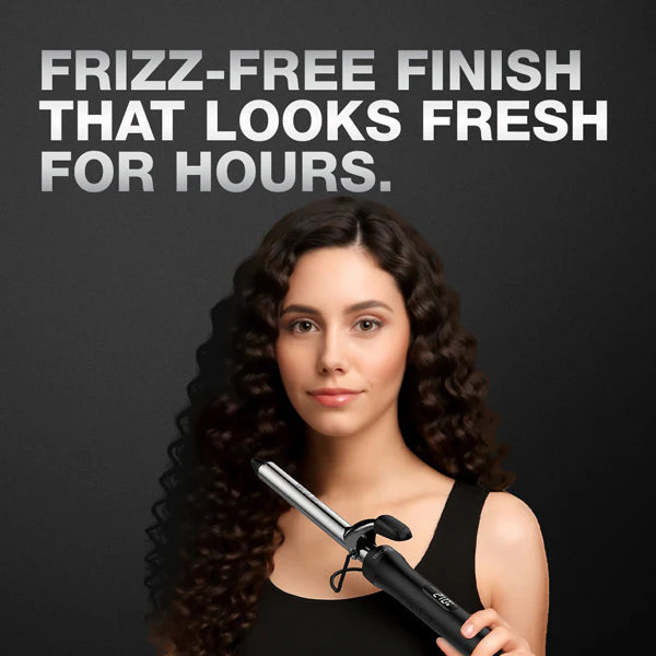 Ikonic Professional Curling Tong Ceramic Shine infused Barrel Heat Ready indicator System CT-25