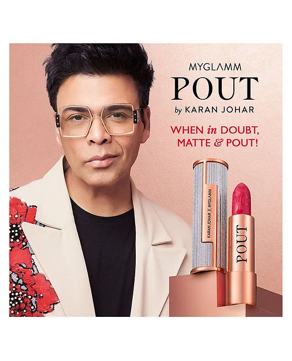 MyGlamm POUT by Karan Johar Intense Matte Plumping Lipstick -4g