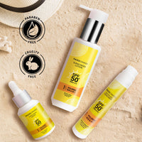 FACES CANADA Water Gel Sunscreen, 50g | SPF 50 PA+++ | Protects From UVA, UVB & Blue-Light Rays | 1% Hyaluronic Acid & Vitamin C | Lightweight | No White Cast | Natural Radiant Glow