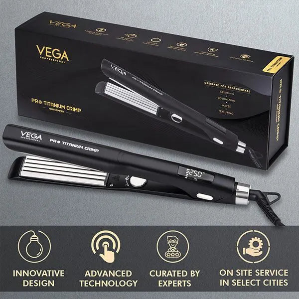 Vega Professional Pro Titanium Crimp Hair Crimper