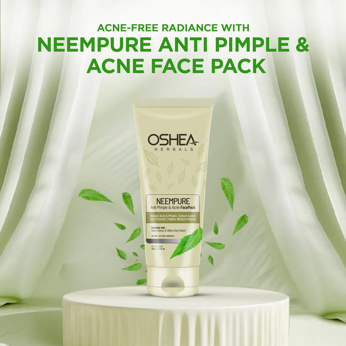 Oshea Herbals NeemPure Anti Pimple & Acne Facepack 100g