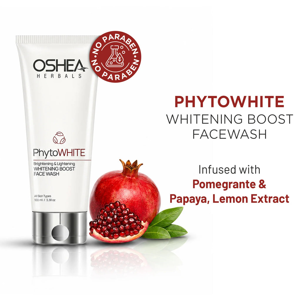 Oshea Herbals PhytoWHITE Brightening & Lightening Whitening Boost Face Wash All Skin Types 100ml