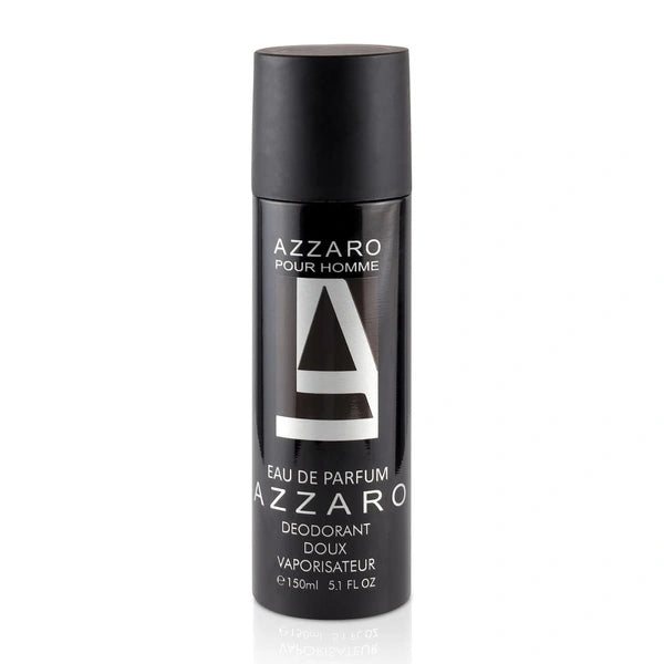 Azzaro Pour Homme Eau De Paruf DEODORANT Doux Vaporisateur Spray For Men 150ml
