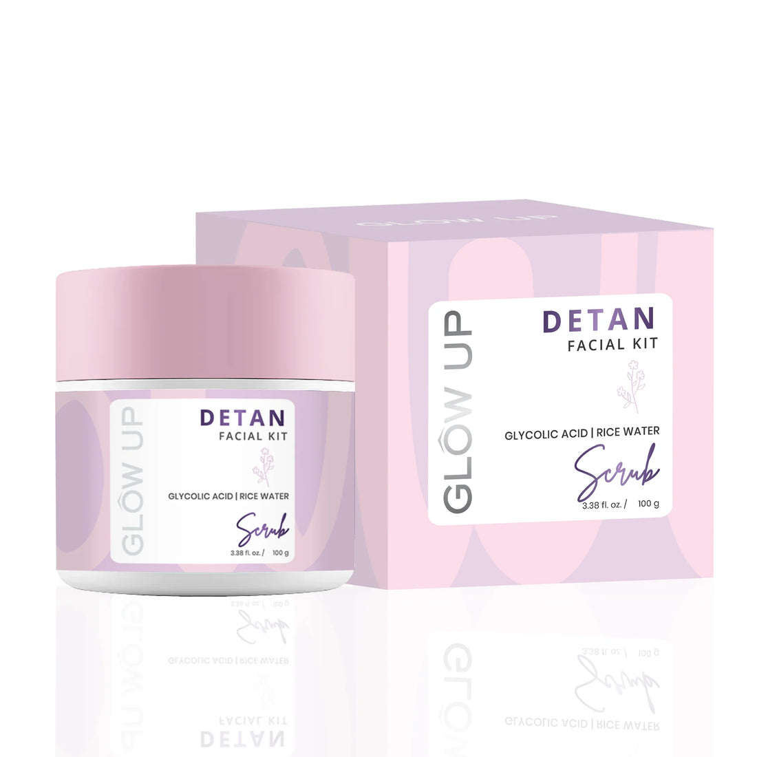 Glow Up Detan Face Scrub - 100g
