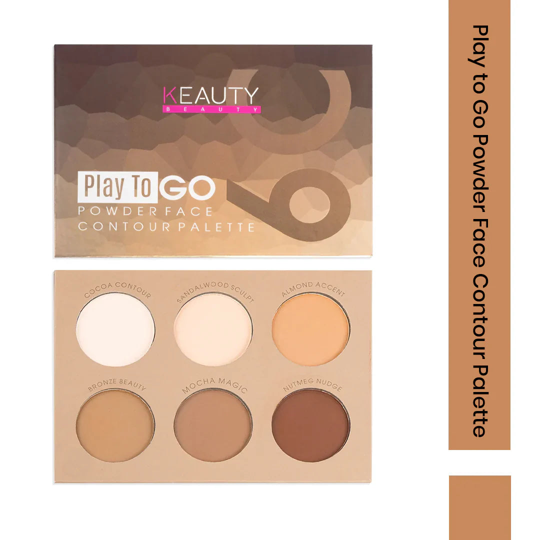 KEAUTY BEAUTY PLAY TO GO POWDER FACE CONTOUR PALETTE 6C