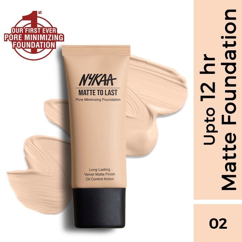 Nykaa Matte to Last Pore Minimizing Foundation - 02Y Light