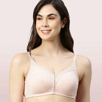 Enamor AB75 M Frame No Bounce Full Support Cotton Bra for Women - Non-Padded Non-Wired & Full Coverage with Cooling Technology | Available in Solid Colours