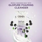 Oshea Herbals Glopure Lightening and Brightening Foaming Cleanser 3 in One Deep Cleansing,Lighten and Brighten,Gentle Exfoliation All Skin Types 100ml