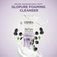 Oshea Herbals Glopure Lightening and Brightening Foaming Cleanser 3 in One Deep Cleansing,Lighten and Brighten,Gentle Exfoliation All Skin Types 100ml