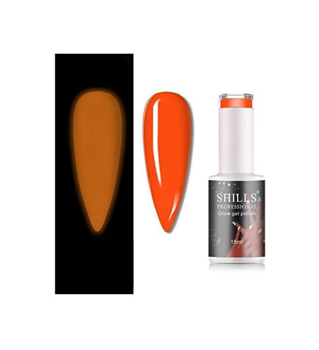 Shills Professional Glow Gel Polish Night mood Orange 08 15ml